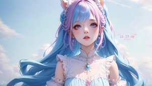 可爱彩虹女孩