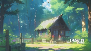 护眼房屋树木
