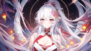 古风白发美少女