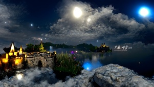 4k梦幻夜景