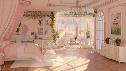 唯美治愈少女粉房间