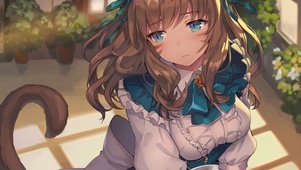 二次元动态午后猫娘女仆