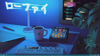 静谧夜晚工作台主题