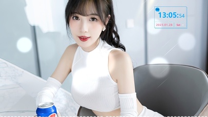 清纯性感可乐女孩