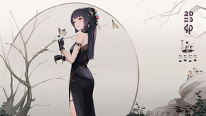 古风旗袍少女