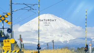 唯美治愈富士山