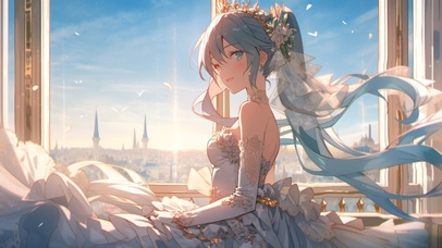 初音未来  婚纱