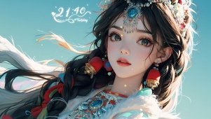 精致少数民族女孩