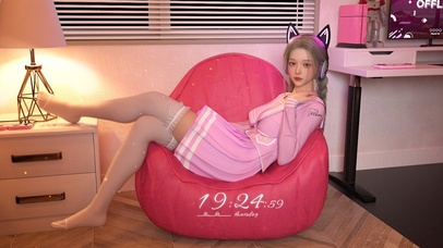 猫耳电竞清纯少女