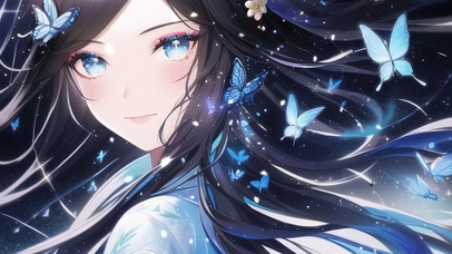 唯美蝴蝶美少女