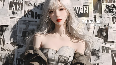 港风浓颜气质美女