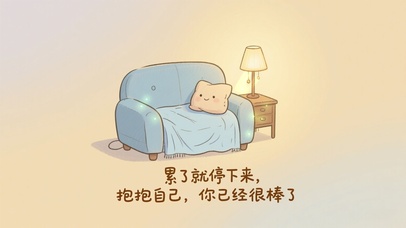 累了就停下来，你已经很棒了