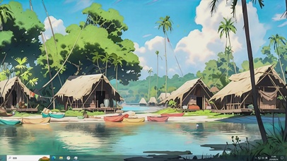 清新动漫插画-桌面主题