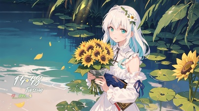 4k元气向日葵女孩