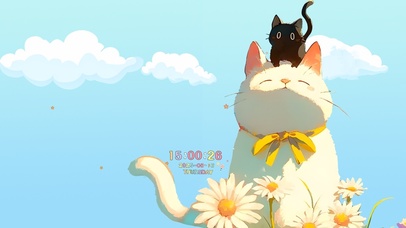 天空下的小喵咪