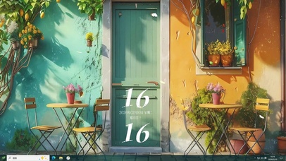 护眼花草树木桌面主题