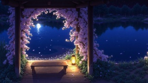 夜樱水榭