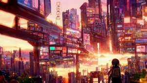 新海诚赛博朋克