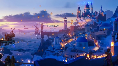 4K唯美治愈云上之城