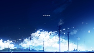 夏日清空明明似水