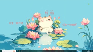 荷塘 猫咪