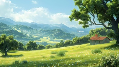 春天小清新草原