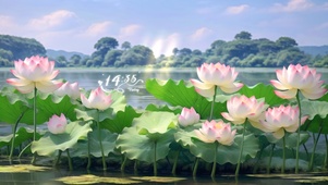 荷塘花开