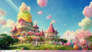 治愈城堡桌面主题