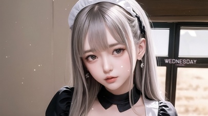 4K唯美清纯女仆少女