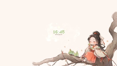 4K可爱国风小女孩