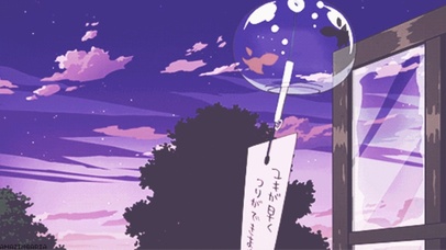 治愈紫色系风铃