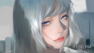 白发冷酷少女