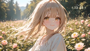 唯美金发少女