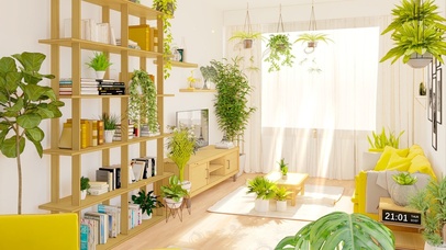 治愈简约绿植房间