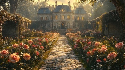 午后静谧鲜花庄园