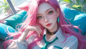 4K清纯JK制服眼镜阿狸