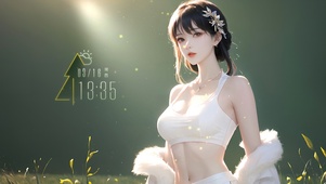 纯欲白月光少女