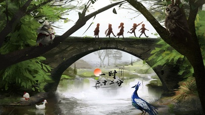 古镇小桥流水（插画）