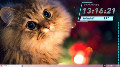 爱猫使者猫奴做了个宠物壁纸