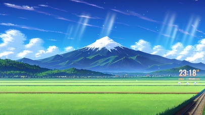 富士山下的田野