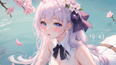 清新蝴蝶结少女