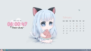 吃瓜可爱猫羽雫（主题）