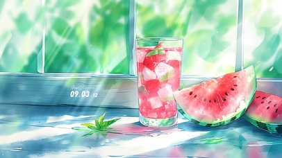 清新护眼果汁桌面