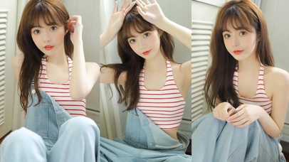 纯欲可爱长发女生