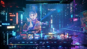 赛博朋克中国风都市