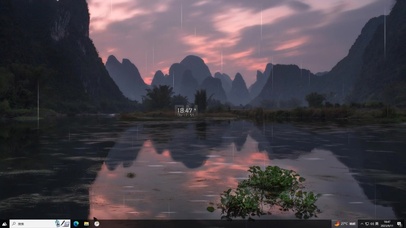 泼墨山水画主题壁纸