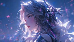 4k 女孩 侧脸 眼睛 长发