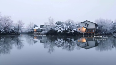安静的雪景