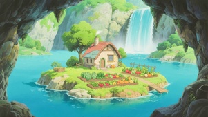 山洞瀑布小屋
