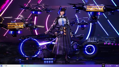 赛博朋克 机车女武士 女战士